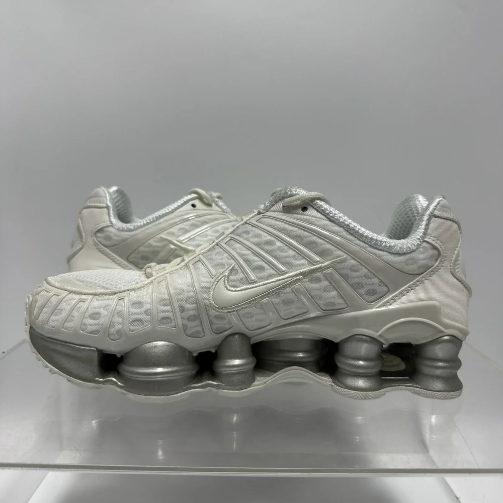 Brand New Nike Shox TL Sail White Silver AR3566-103 Shoes Women's Size 7.5